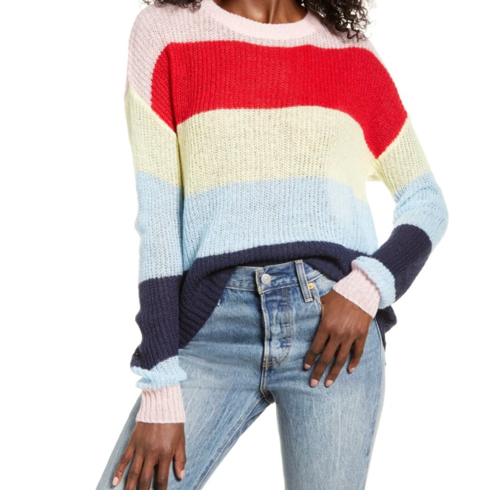 Hiatus Rainbow Stripe Sweater
